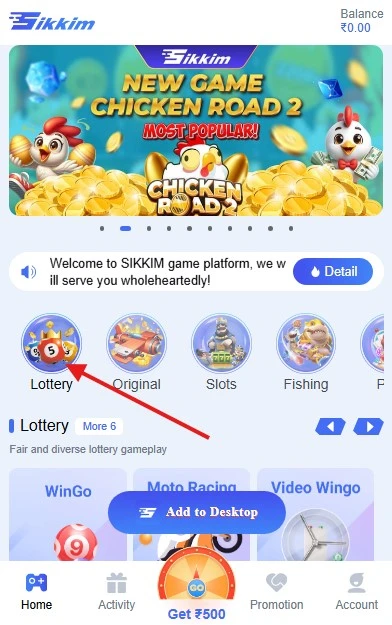 What are Sikkim lottery games